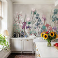 Iris Field Beige Mural Wallpaper - room preview 03