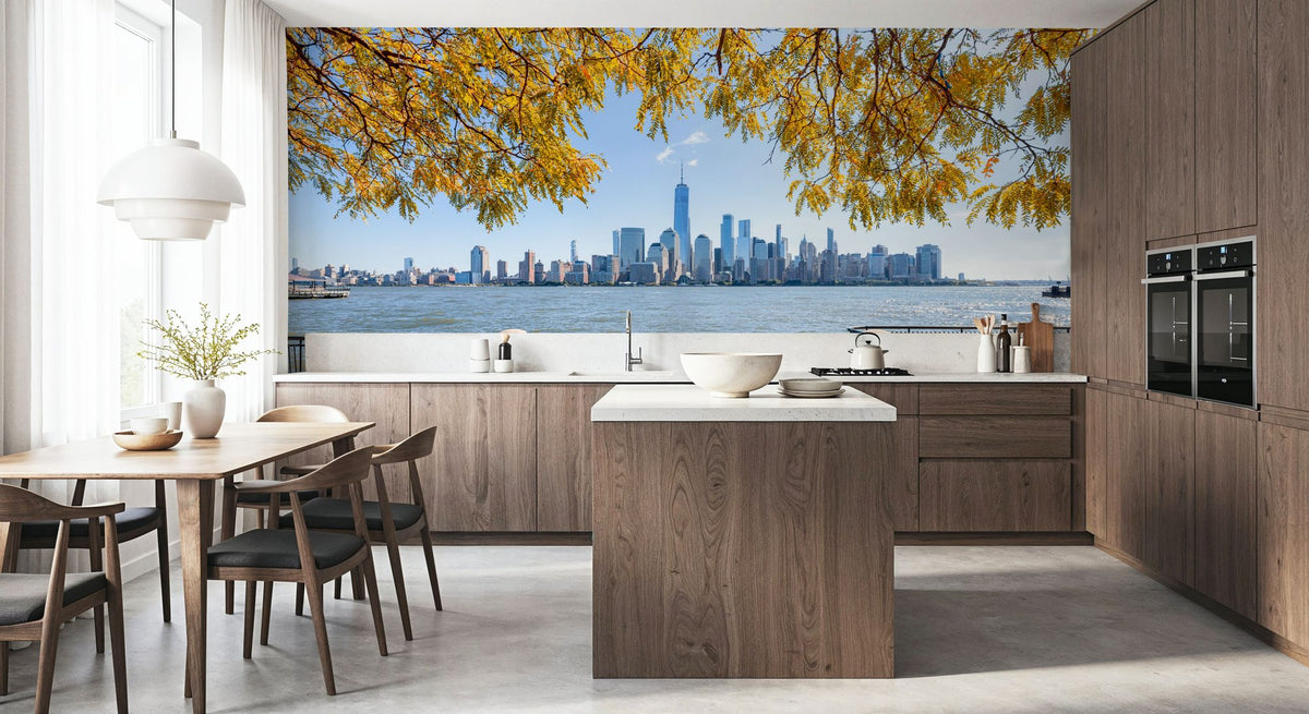 NYC Autumn Thoughts Mural Wallpaper - room preview 03