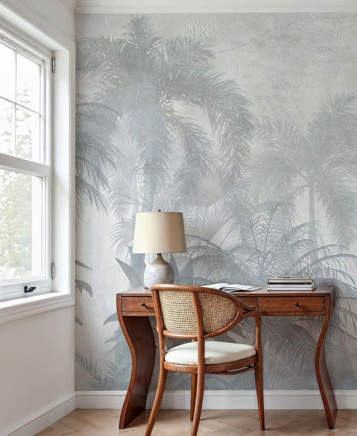 Swaying Palm Trees Mural Wallpaper - room preview 03