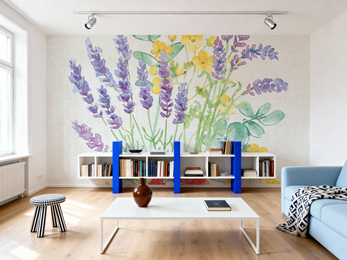 Fresh Floral III Mural Wallpaper - room preview 03