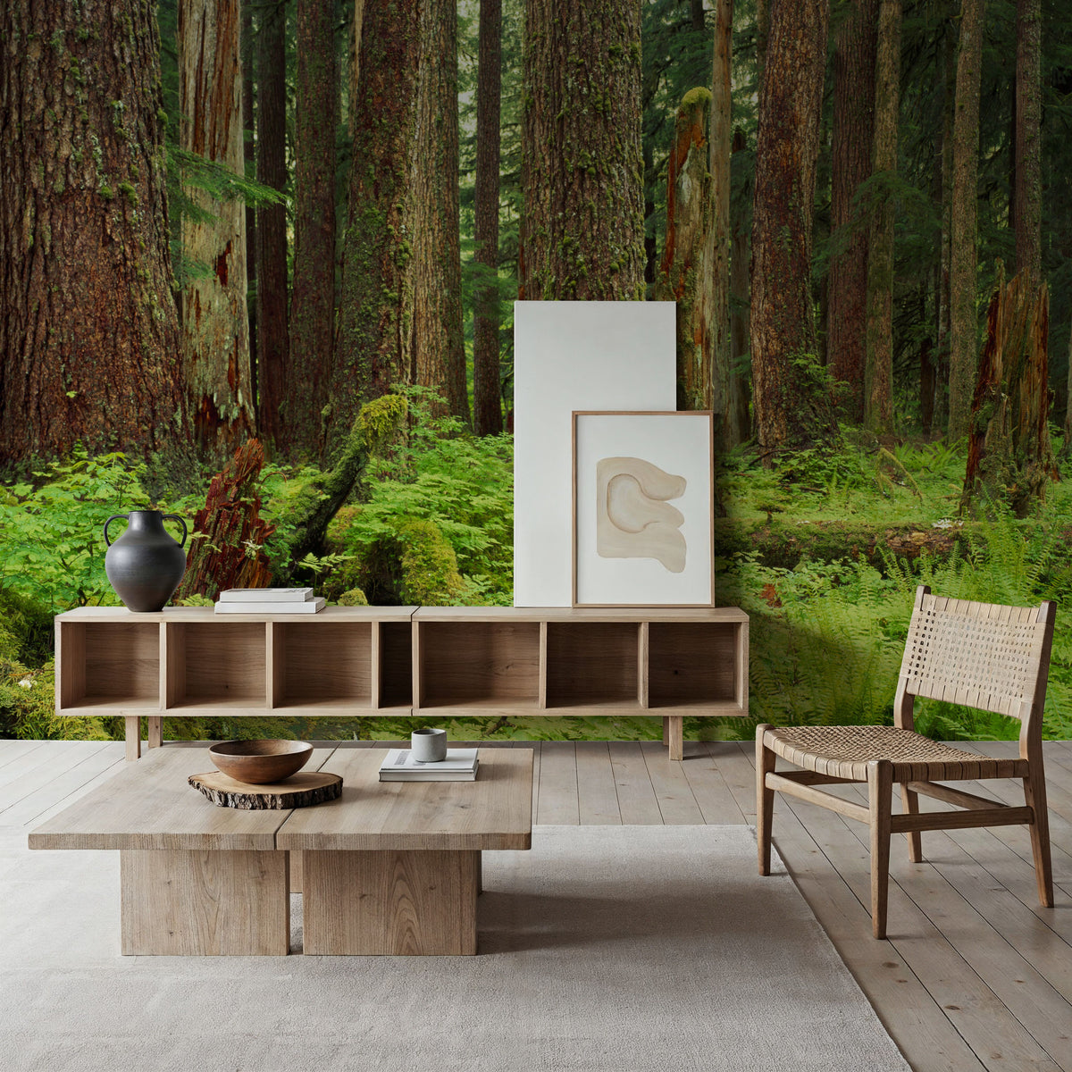 Forest Floor Mural Wallpaper - room preview 03