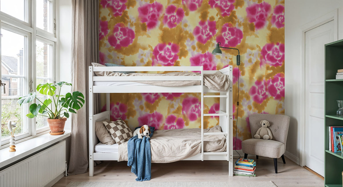 Watercolor Bloom Mural Wallpaper - room preview 03
