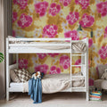 Watercolor Bloom Mural Wallpaper - room preview 03