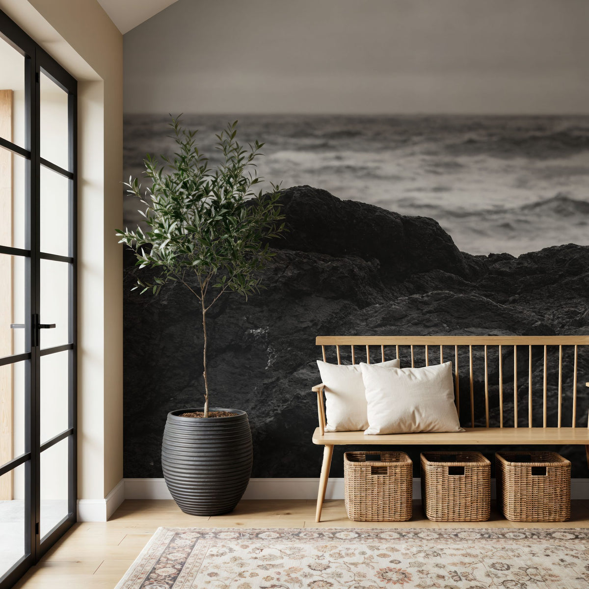 Black Rock Coast II Mural Wallpaper - room preview 03