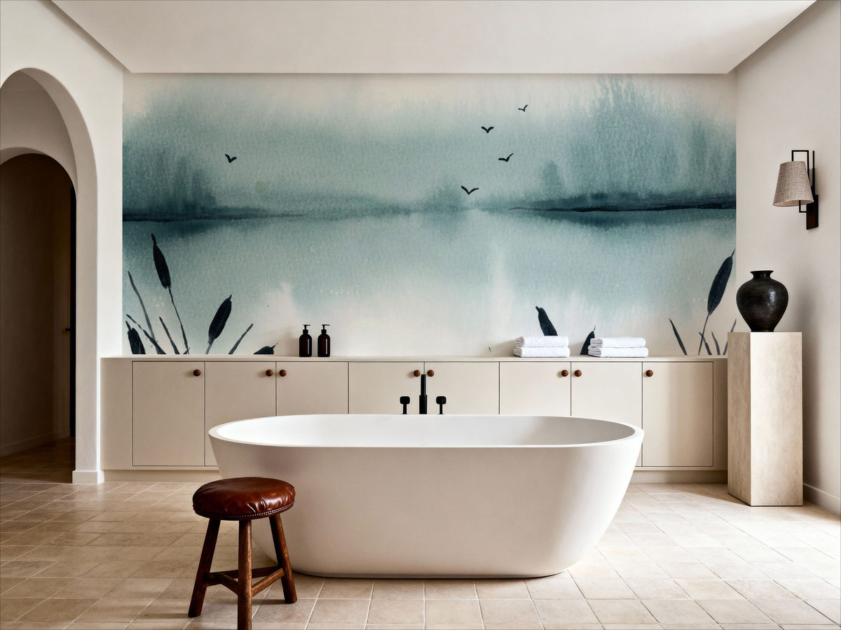 Lakeview Mural Wallpaper - room preview 03