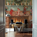 Home For the Holidays I Mural Wallpaper - Red Tone - room preview 03