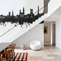 Paisley Skyline Black & White Mural Wallpaper - room preview 03