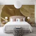 Ornate Monstera Leaf II Mural Wallpaper - room preview 03