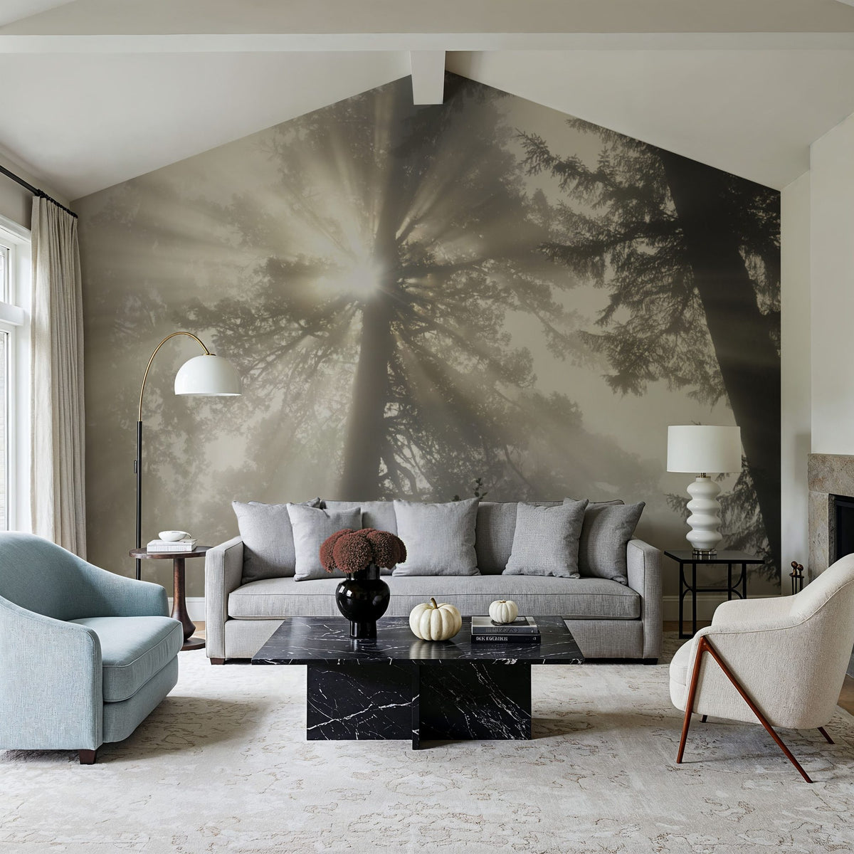 Mighty Redwood Mural Wallpaper - room preview 03