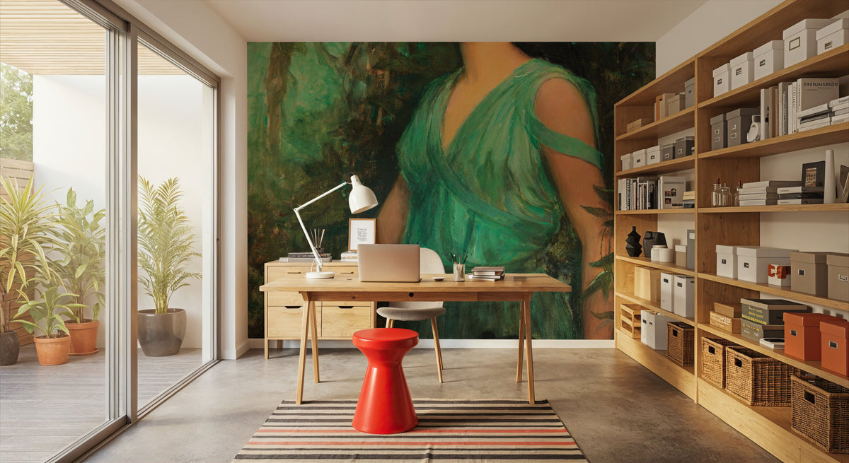 The Black Orchid Mural Wallpaper - room preview 03