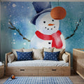 Happy Snowman Mural Wallpaper - room preview 03