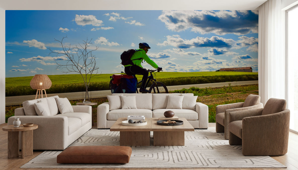 Saint James Biking Mural Wallpaper - room preview 03
