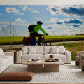 Saint James Biking Mural Wallpaper - room preview 03