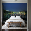 Riverfront Twilight Mural Wallpaper - room preview 03