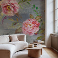 Peonies and Paisley Mural Wallpaper - room preview 03