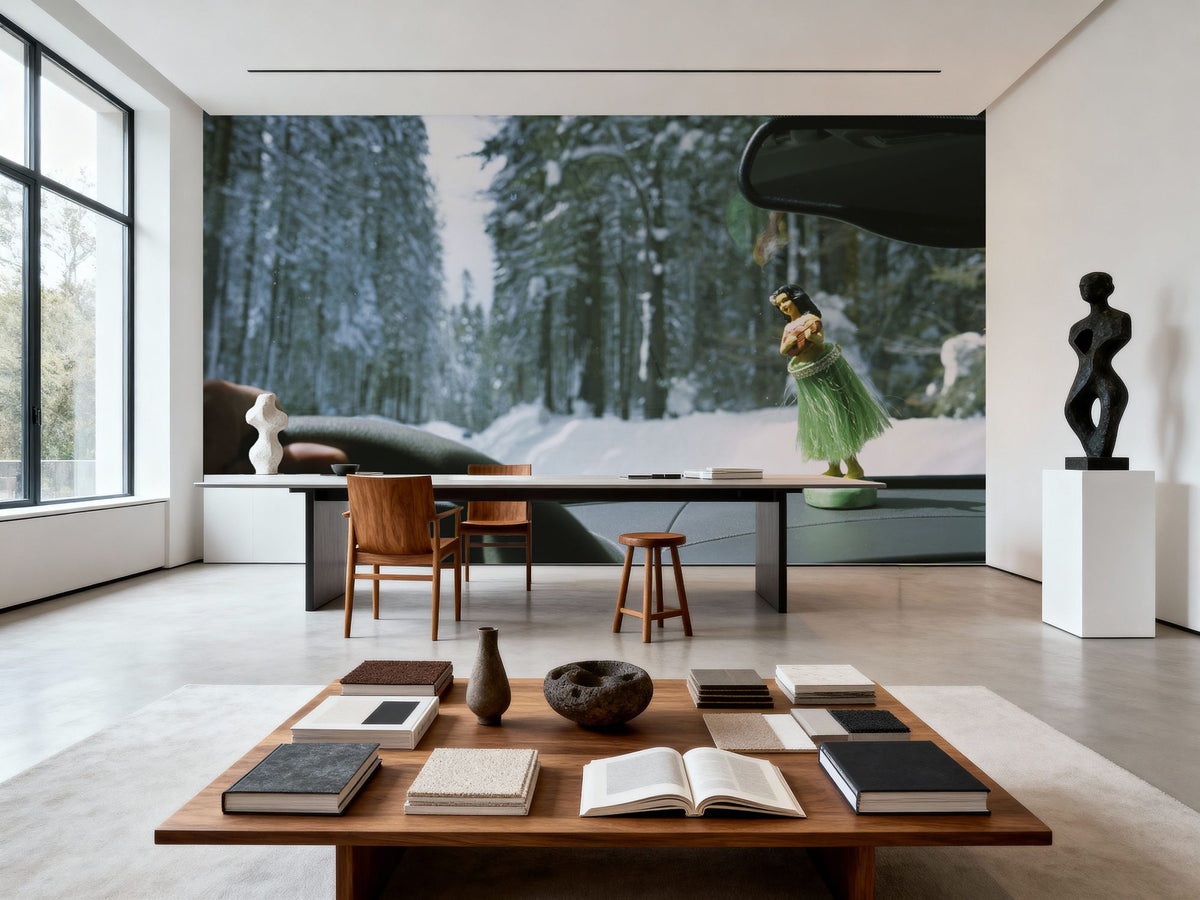 Winter Drive Companion Mural Wallpaper - room preview 03