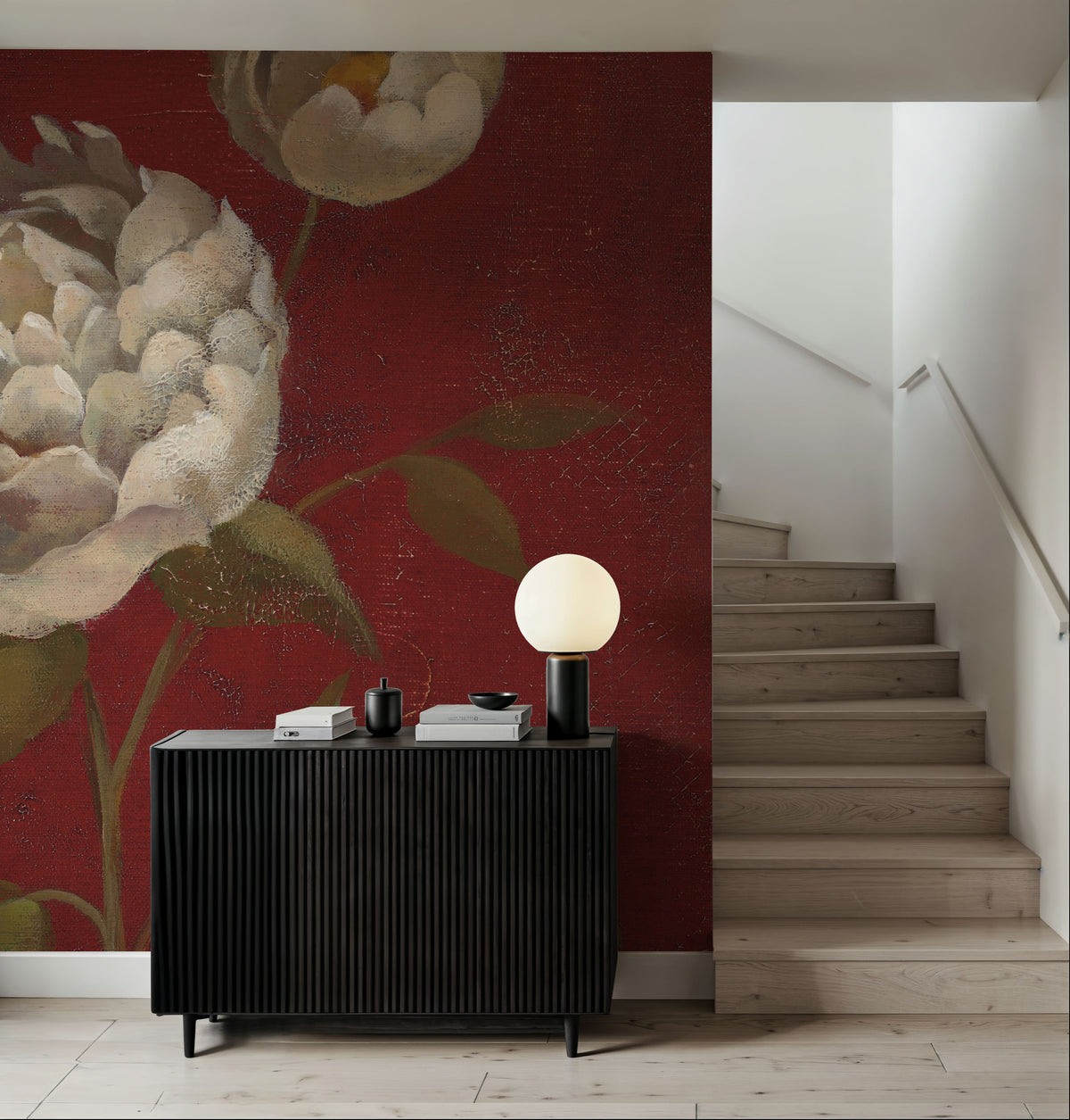 Peony Blooms Mural Wallpaper - room preview 03
