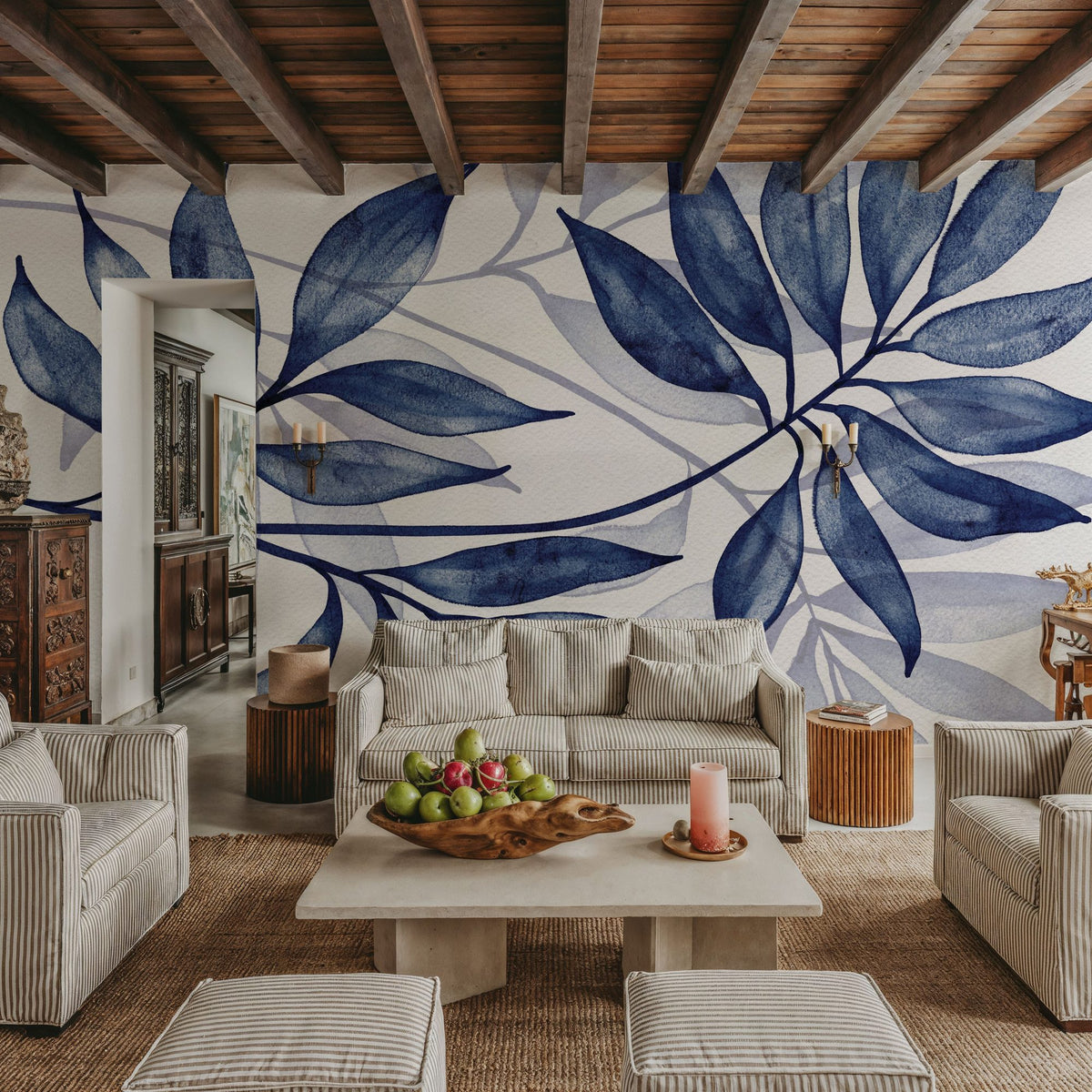 Soft Leaves II Mural Wallpaper - room preview 03