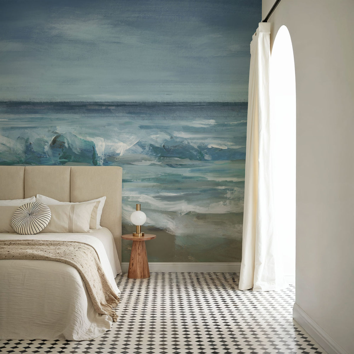 Seascape Wave Mural Wallpaper - room preview 03