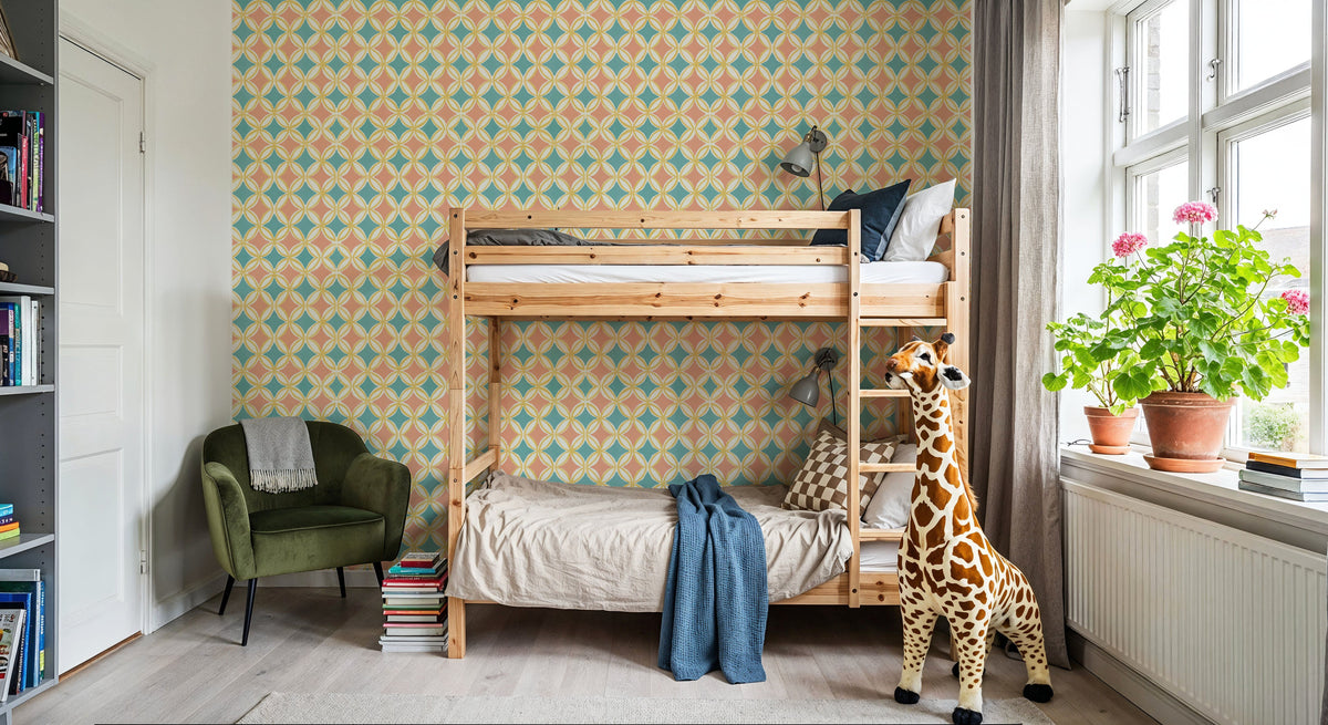 Starcircle Coral Mural Wallpaper - room preview 03