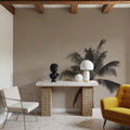 Evening Palm Sepia Mural Wallpaper - room preview 03