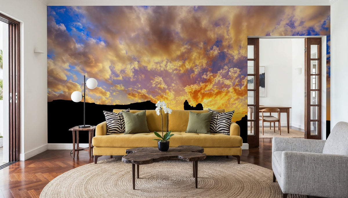 Sunset on US 163 Mural Wallpaper - room preview 03