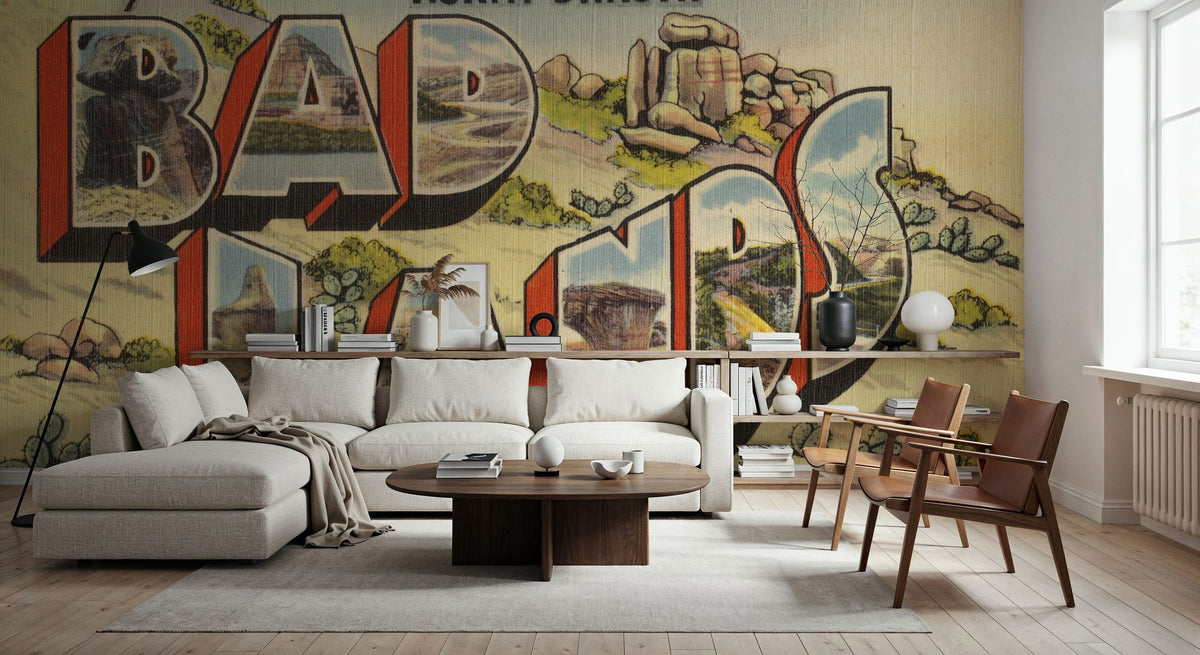 Greetings From Badlands Mural Wallpaper - room preview 03