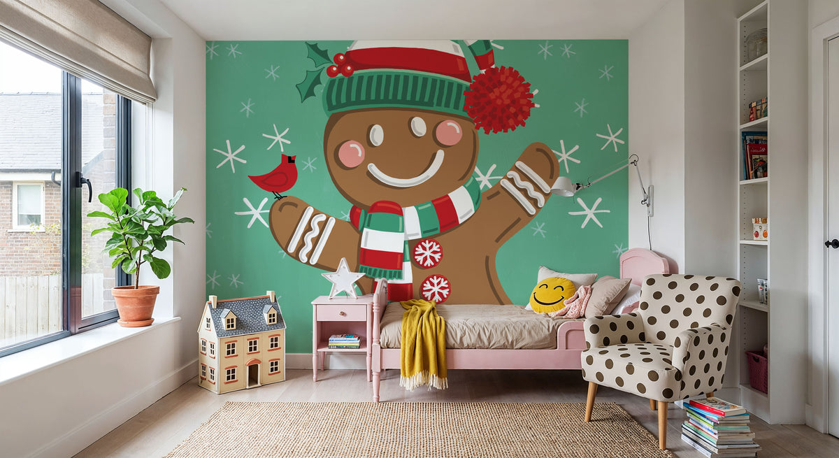 Festive Christmas II Mural Wallpaper - room preview 03