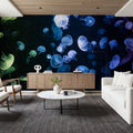 Jellyfish Disco Mural Wallpaper - room preview 03