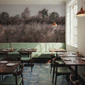 Meadow Whisper, Fall Red Mural Wallpaper - room preview 03