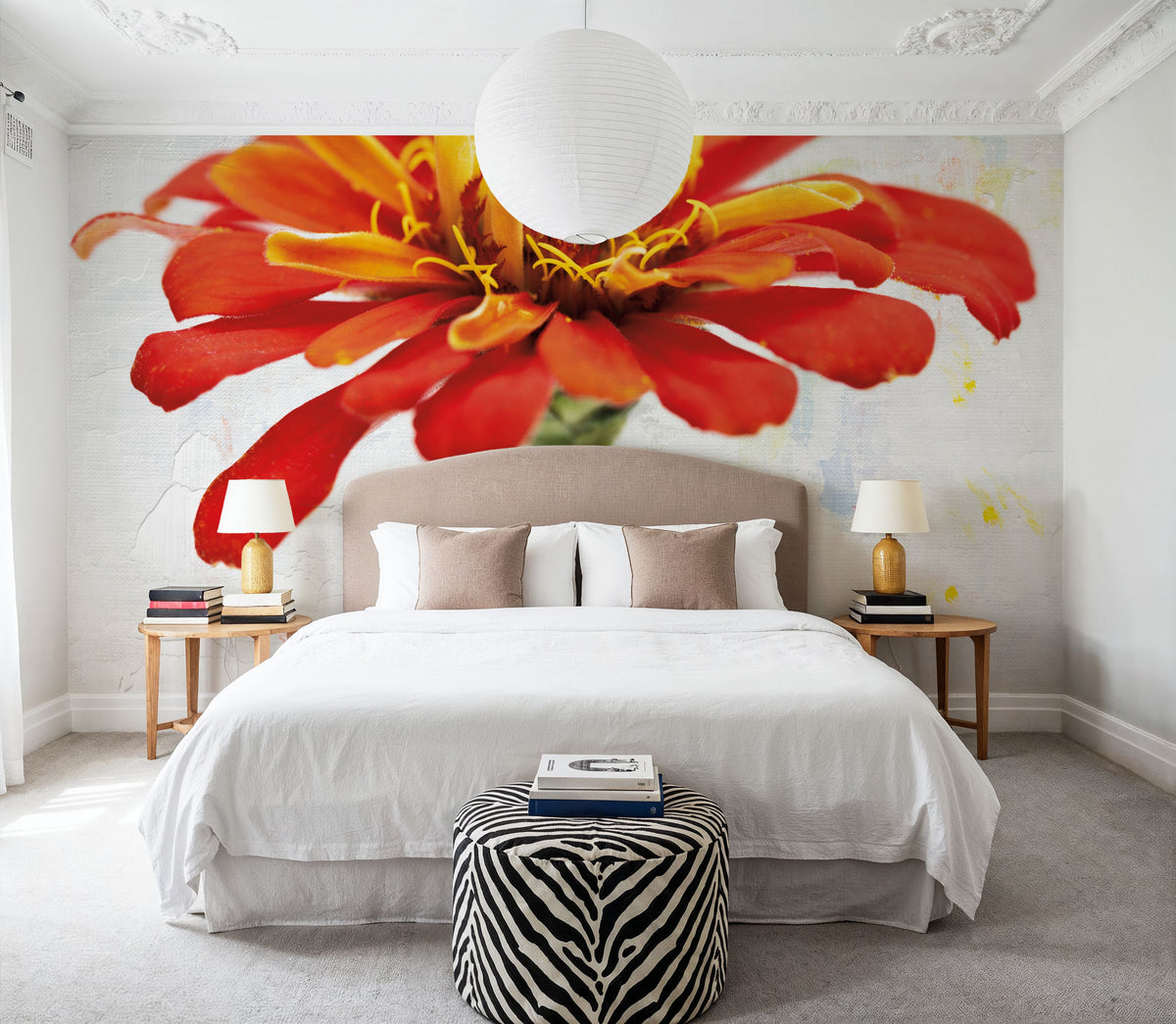 Wonderful Wildflowers IX Mural Wallpaper - room preview 03