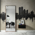 Dayton Ohio Skyline Concrete Mural Wallpaper - room preview 03