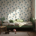 Elephant Meetings Mural Wallpaper - room preview 03