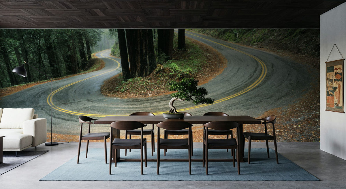 Serpentine Forest Mural Wallpaper - room preview 03