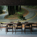 Serpentine Forest Mural Wallpaper - room preview 03