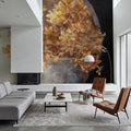 Golden Hydrangeas II Mural Wallpaper - room preview 03