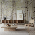 Winter Birch Forest Mural Wallpaper - room preview 03