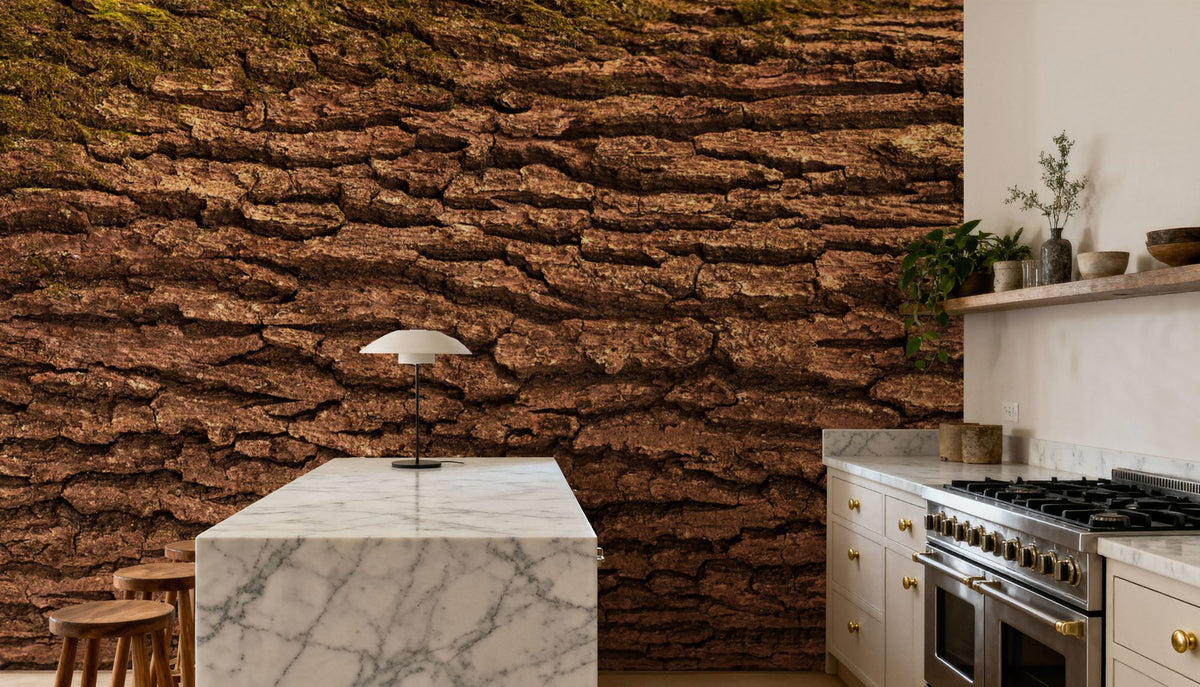Moss Bark Mural Wallpaper - room preview 03