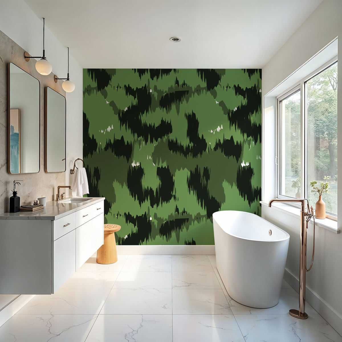 Dwellpaper Abstract Army Mural Wallpaper image 3