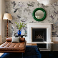 Birds Everywhere Green Mural Wallpaper - room preview 03