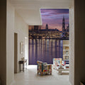 Twilight Skyline Mural Wallpaper - room preview 03