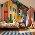 Stroll Down the Street Mural Wallpaper - room preview 03