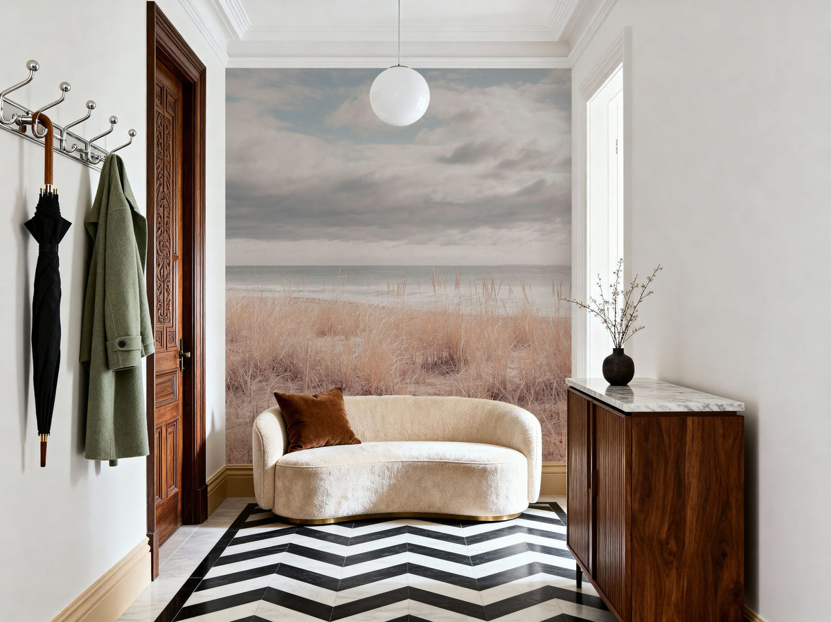 Soft Ocean Mural Wallpaper - room preview 03