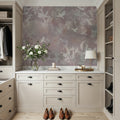Birds in the Fog Red Mural Wallpaper - room preview 03