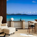 Tranquil Turquoise Shores Mural Wallpaper - Blue Tone - room preview 03