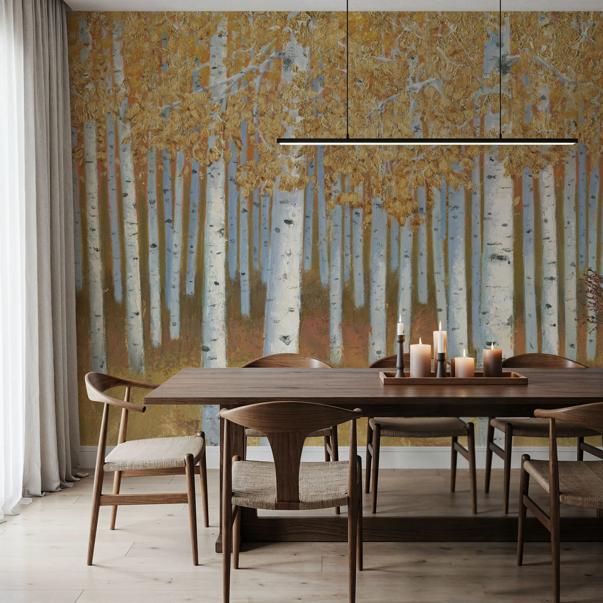Bright Forest I Mural Wallpaper - room preview 03
