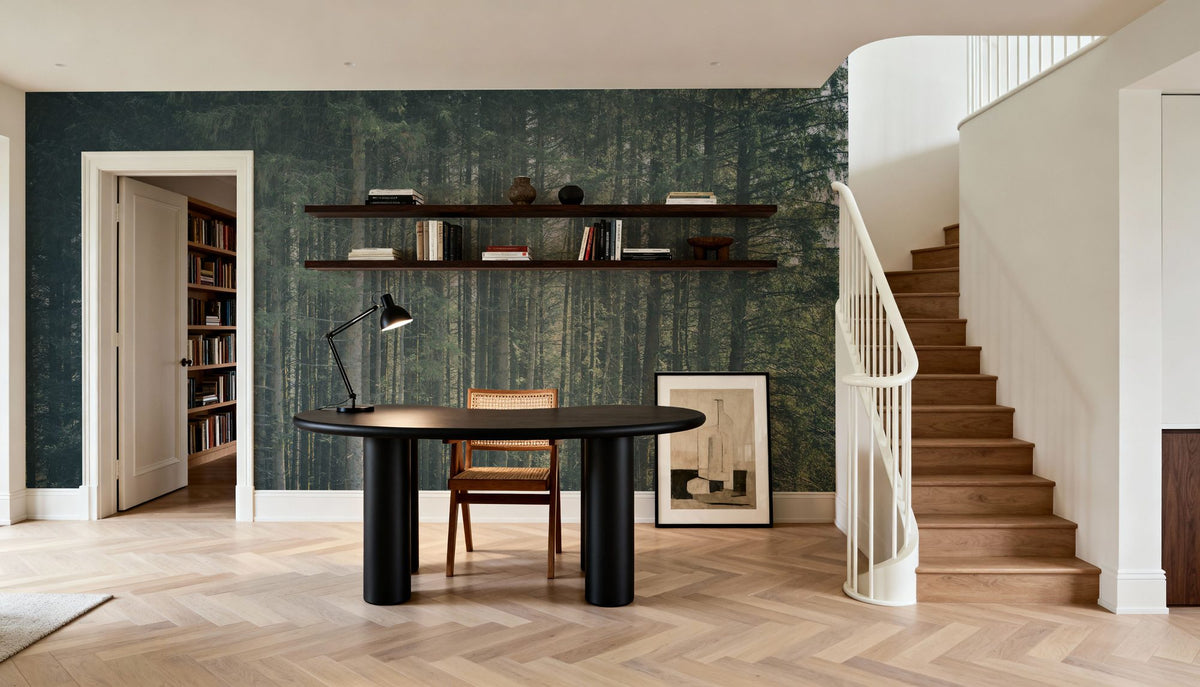 Dappled Forest Mural Wallpaper - room preview 03