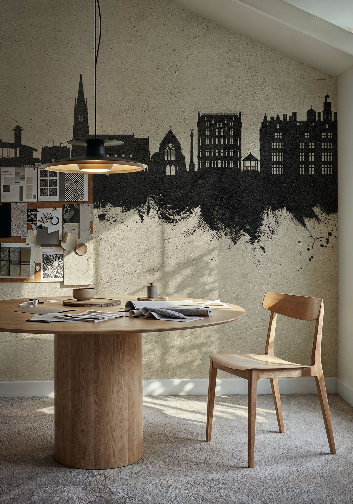 Felixstowe England Skyline Concrete Mural Wallpaper - room preview 03