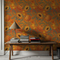 Pumpkin Harvest Orange Mural Wallpaper - room preview 03