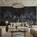 Field of Dreams Dark Blue Mural Wallpaper - room preview 03
